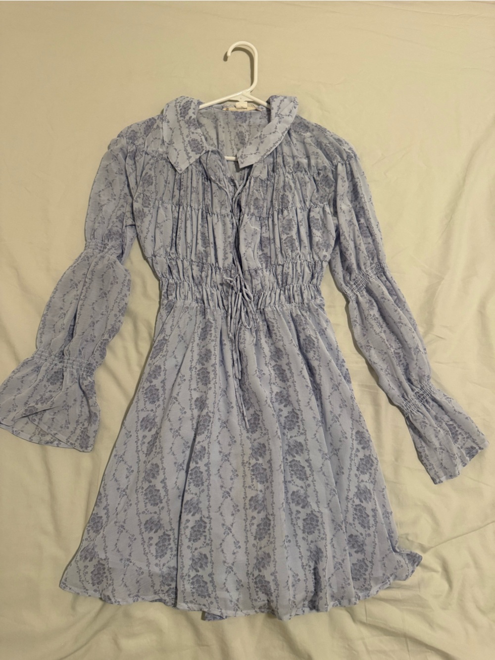Kimchi Blue Pale Blue Floral Blouse